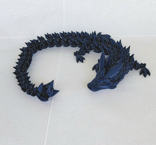 Crystal dragon small 12 inch ABS blue