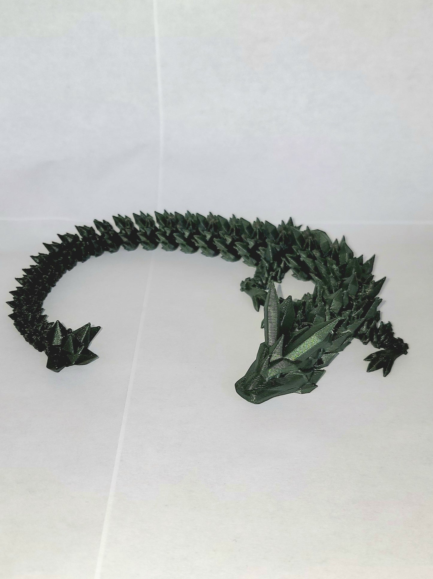 Crystal dragon small 12 inch ABS green