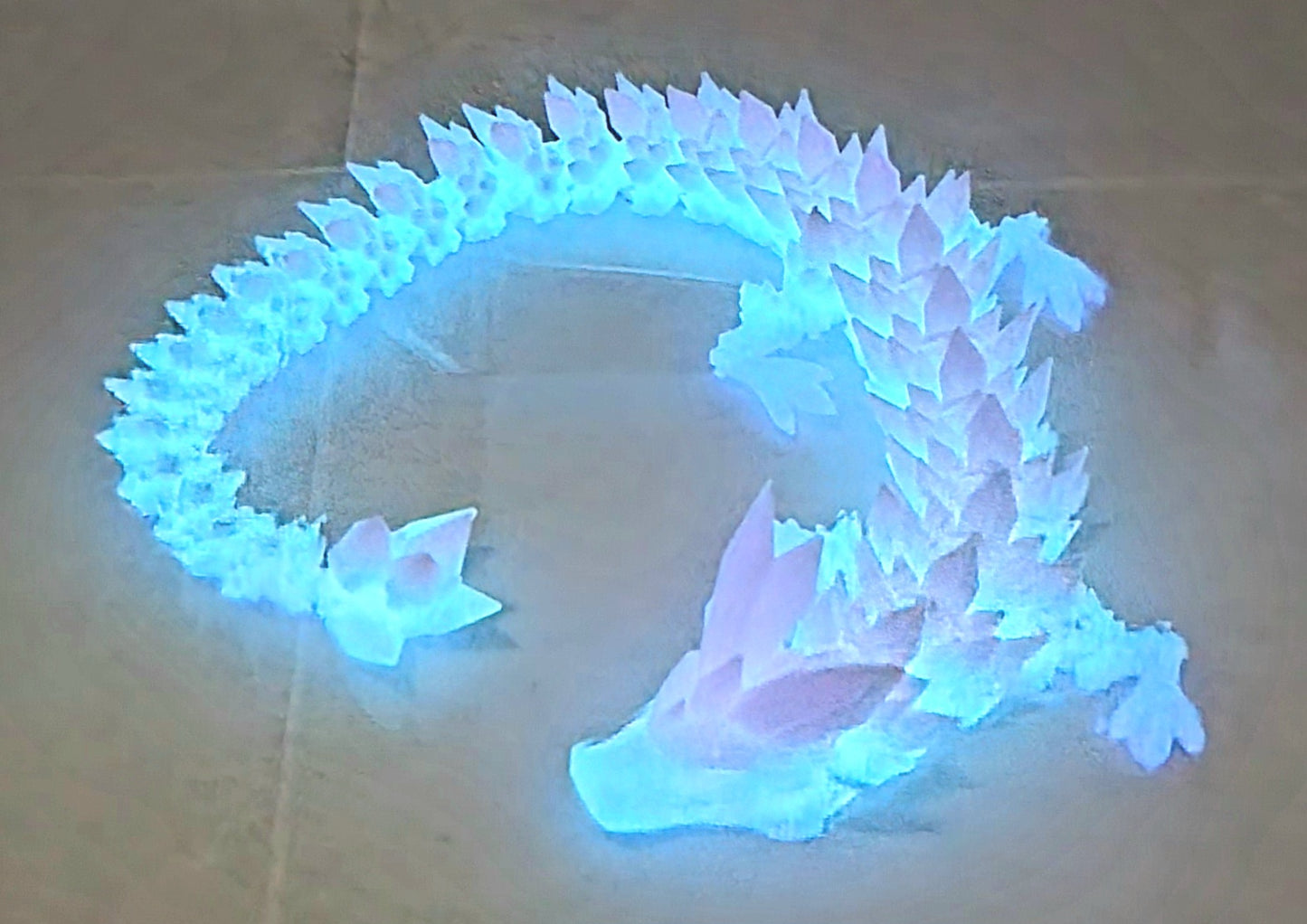 Crystal dragon small 12 inch rainbow glow